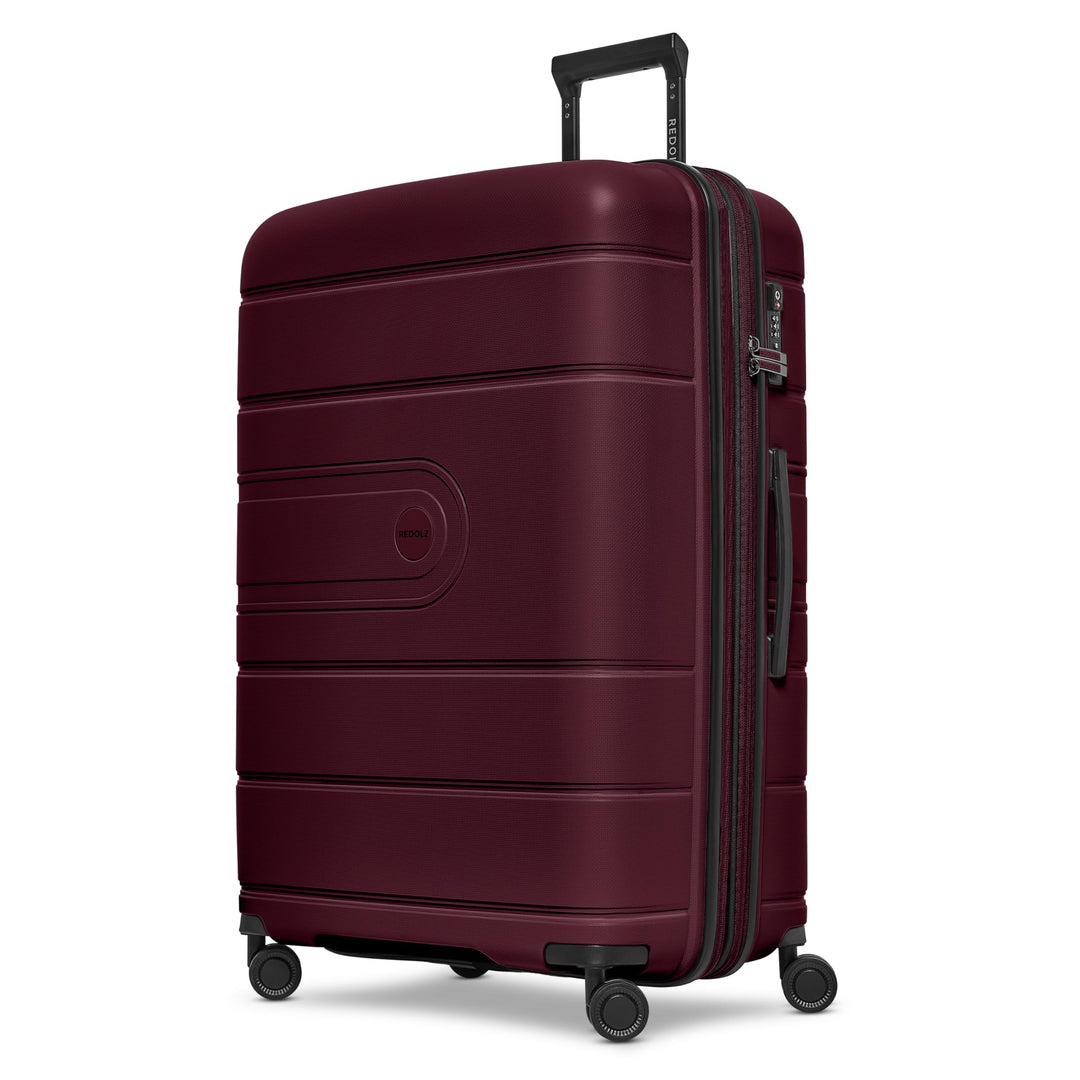 REDOLZ Hartschalen Check-in Koffer | Grosser XL Trolley 51 x 32 x 76 cm mit Dehnfalte aus hochwertig
