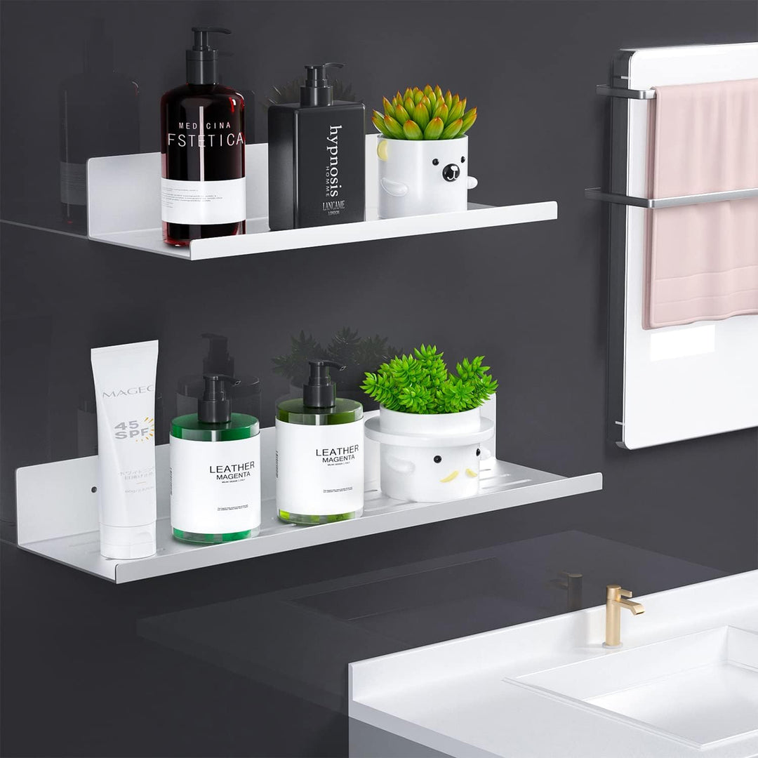 Duschregal Badezimmer Regal Ohne Bohren - Duschablage Selbstklebend im 2er Set Badregal Aluminum, Du
