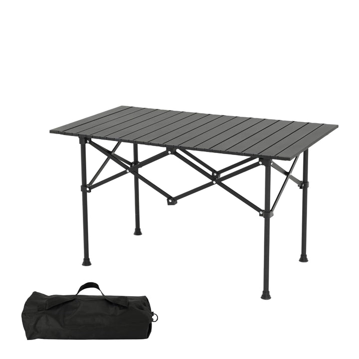 Campingtisch Faltbar Klapptisch, Campingtisch Klappbar, Aufrollbare Tischplatte 96x56x50cm, Falttisc