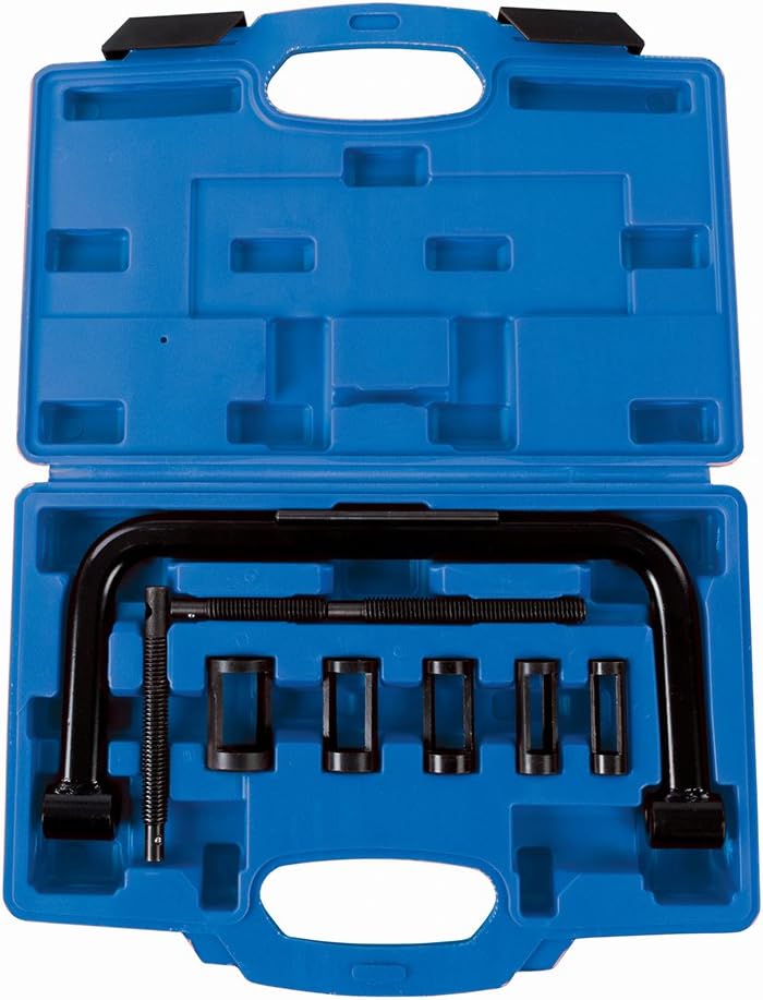 Silverline 494569 Ventilfederspanner, Schwarz, 16–30 mm, 10 - Teilig Satz