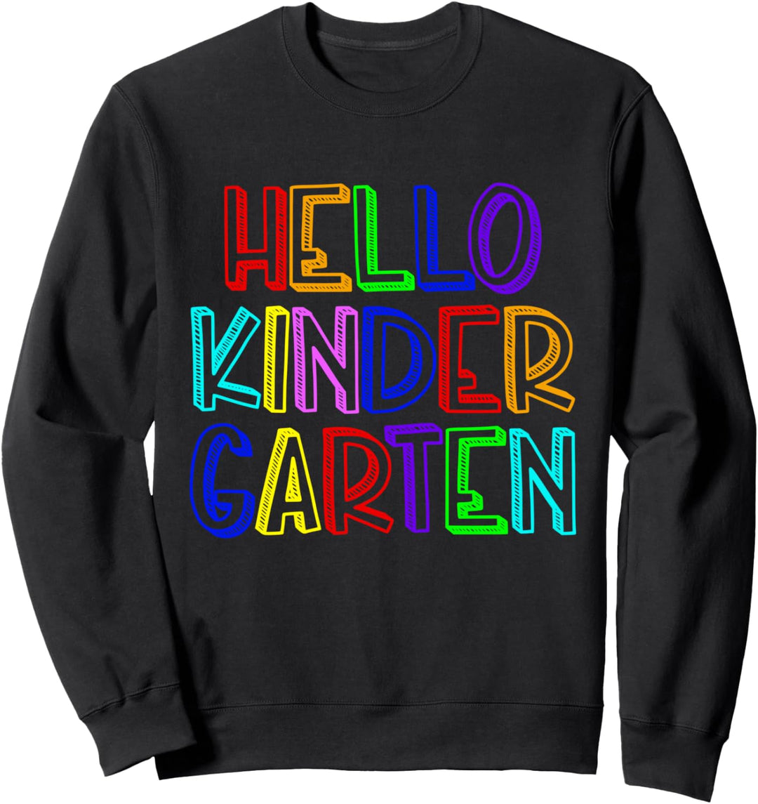 Hallo Kindergarten Doodle Art Neuer Vorkindergarten-Student Sweatshirt