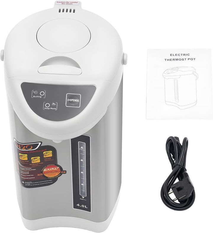 Elektrische Thermokanne 4 Liter Wasserspender Heisswasserspender Wasserkocher Teekanne 750 W Edelsta