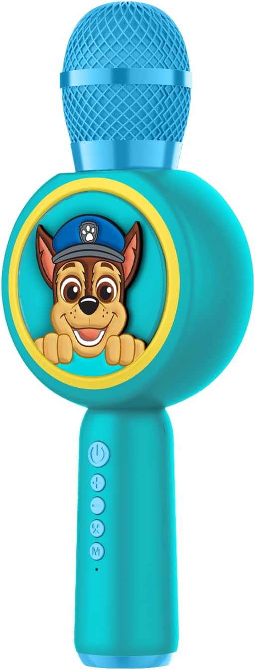 Paw Patrol Karaoke-Mikrofon mit kabellosem Lautsprecher und LED-Leuchten