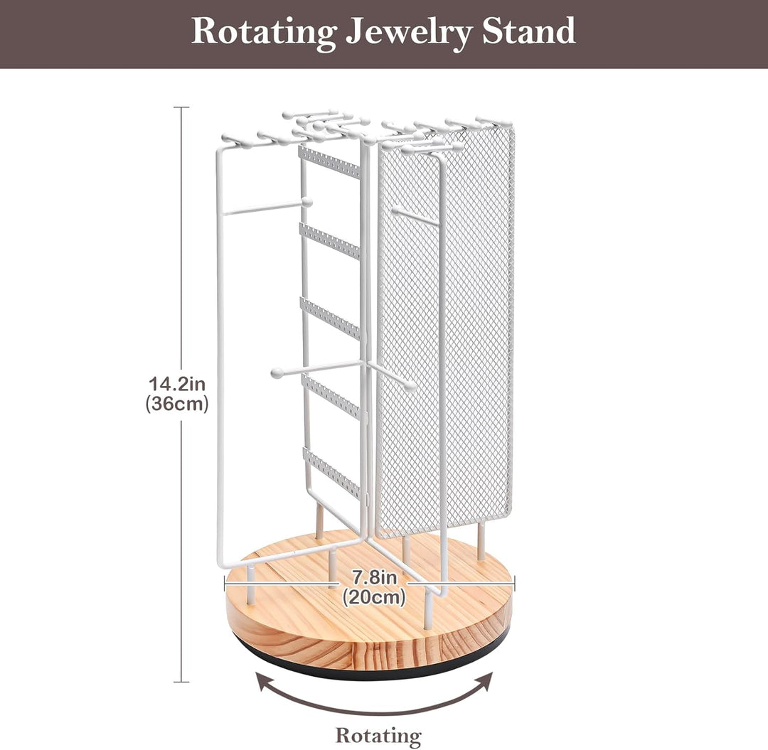 ProCase Schmuckständer Drehbarer Schmuckhalter Schmuckbaum Schmuckstander Jewelry Stand für Ohrring