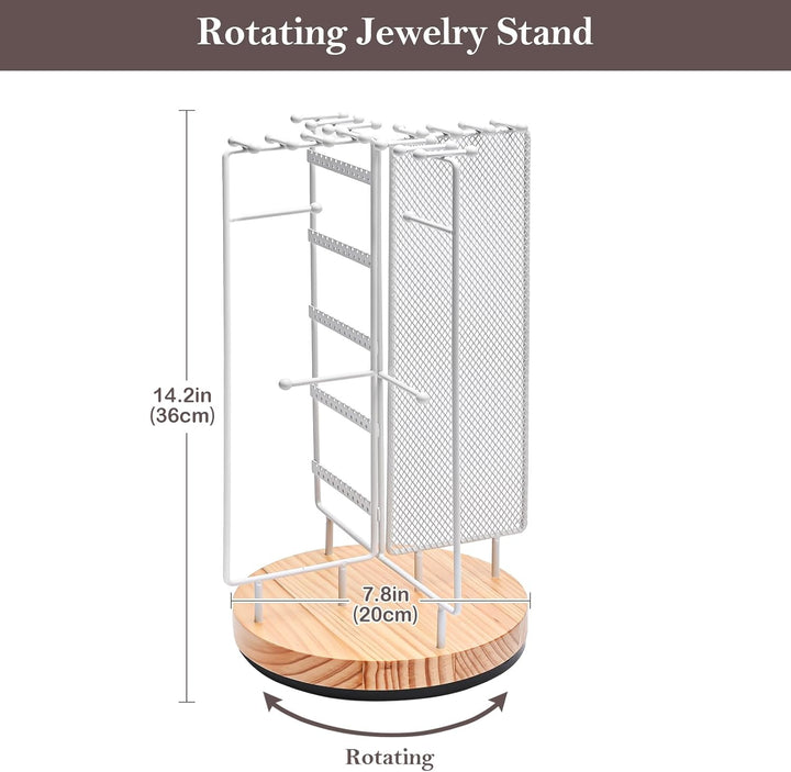ProCase Schmuckständer Drehbarer Schmuckhalter Schmuckbaum Schmuckstander Jewelry Stand für Ohrring