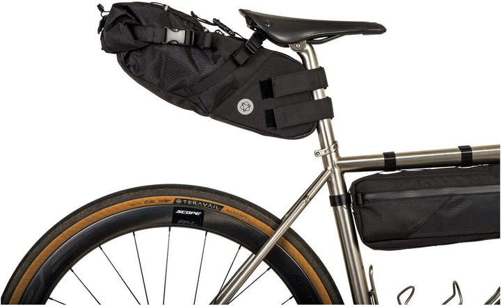 AGU Seat-Pack Satteltasche Fahrrad, 10L Fahrradtasche Sattel für Bikepacking, Wasserabweisend, Refle