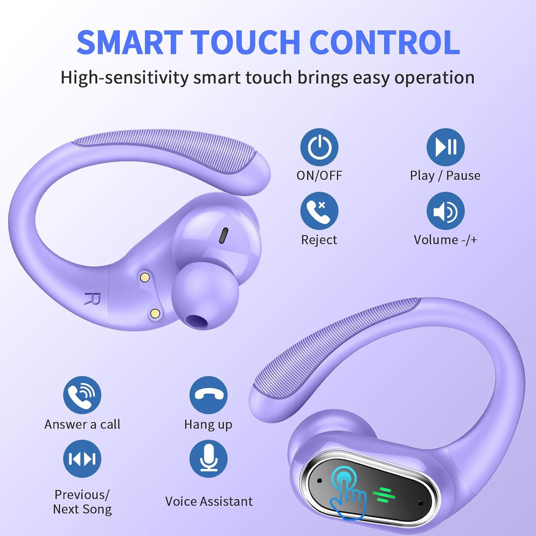 Rolosar Bluetooth Kopfhörer, Kopfhörer Kabellos Bluetooth 5.4 Sport tiefer Bass, In Ear Kopfhörer mi