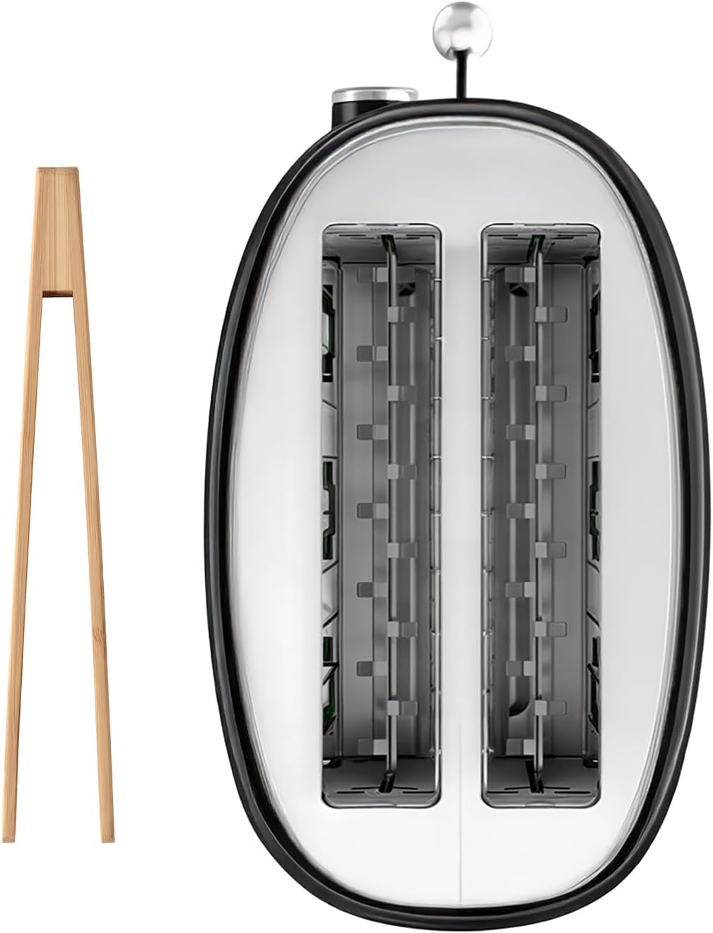 SWEISS Vintage Toaster GRS9, 2 Schlitze, 6 Leistungsstufen, Auftauen, speziell für Baguettes, schnel