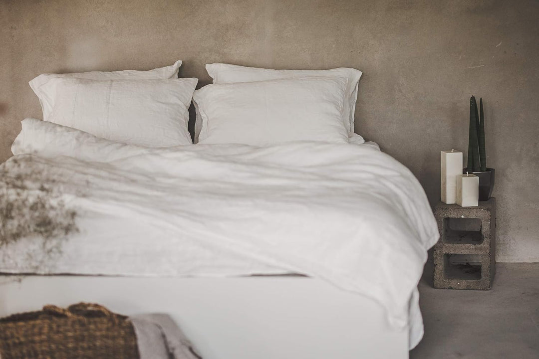 Ger3as Leinen Bettwäsche Set 100% Natur Leinen Stonewashed, Naturfaser Leinen, mit Hotelverschluss 2