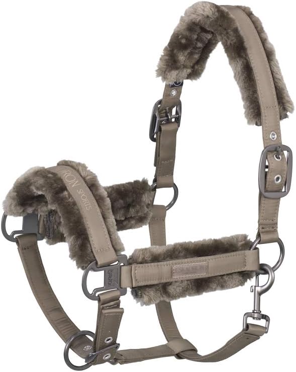 Eskadron Halfter Doublepin FauxFur S21 tendertaupe VB, tendertaupe VB