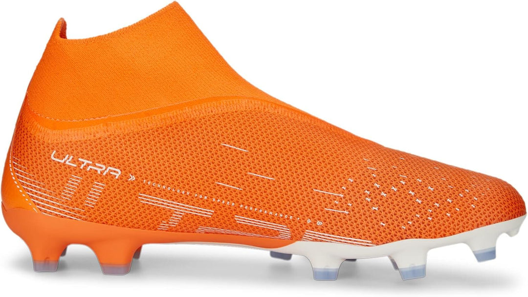 PUMA Herren Ultra Match+ Ll Fg/Ag Fussballschuh, 40.5 EU Ultraorange Puma Wei&amp;
