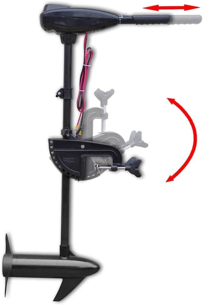 vidaXL Boot Motor Elektromotor Aussenbordmotor Aussenborder Elektro Bootsmotor Test 36 lbs(16,3 kg),