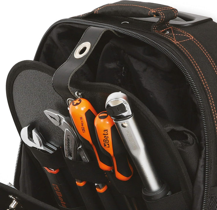 Beta C6T-2106 Werkzeugrucksack aus Hightech-Gewebe Werkzeugtasche (Rollen, Teleskopgriff, 2 herausne