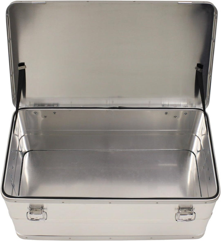MFH wasserdichte Transportkiste Aluminiumkiste Werkzeugkuste Box Alubox Kiste (100 Liter) 100l, 100l