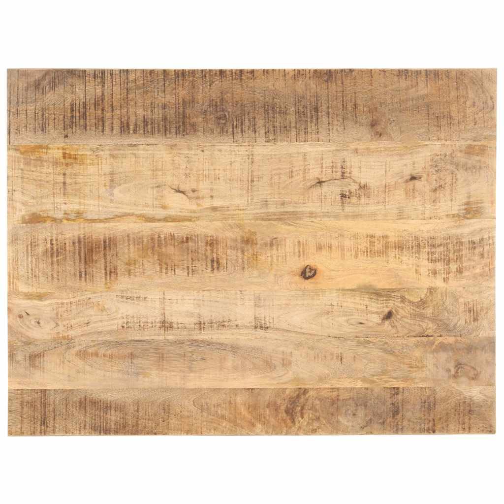 vidaXL Mangoholz Massiv Tischplatte Massivholzplatte Holzplatte Ersatztischplatte Holz Platte für Es