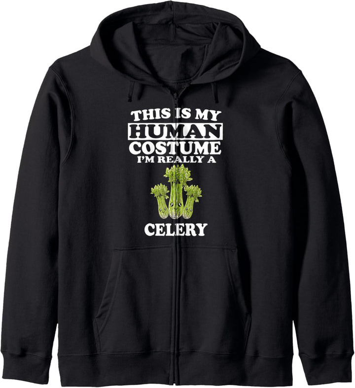 This Is My Human Costume I'm Really A Celery Vegetable Kapuzenjacke