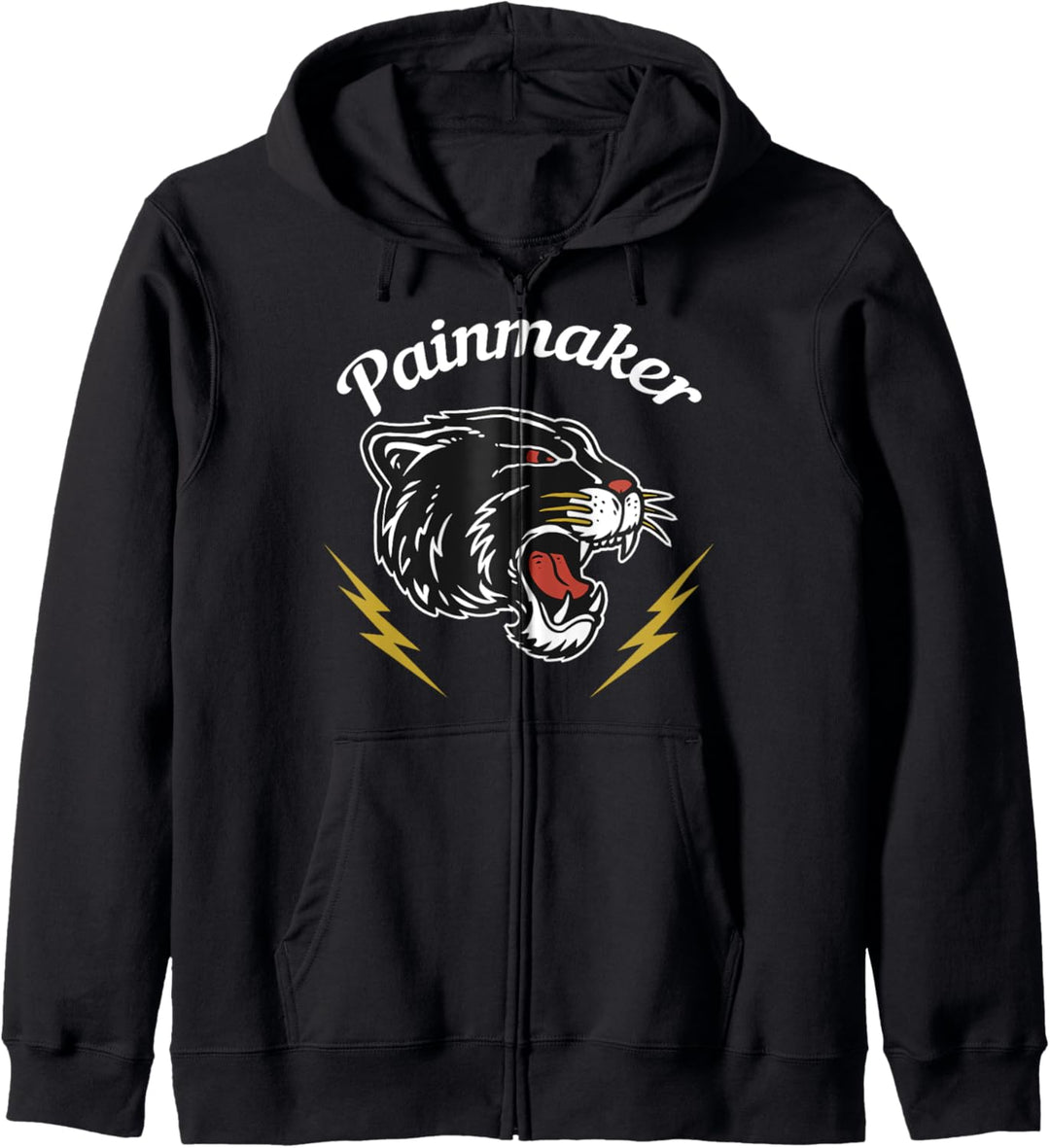Wild Pain Maker Tiger Novelty Graphic Tees & Cool Designs Kapuzenjacke