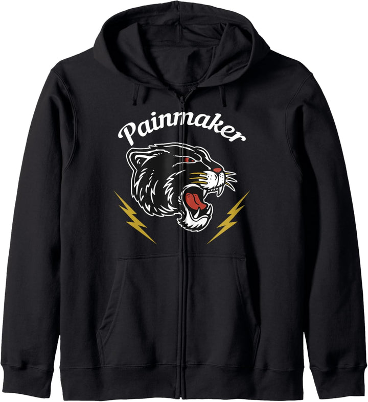 Wild Pain Maker Tiger Novelty Graphic Tees & Cool Designs Kapuzenjacke