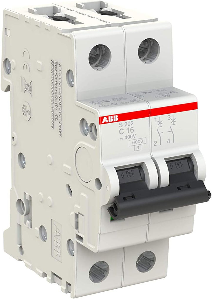 ABB Stotz S202 C16-6kA 2P 4016779465908 S465908 1SAM201902R1002 weiss