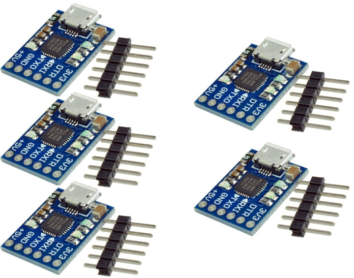 5pcs CJMCU CP2102 Micro USB to UART TTL Module 6Pin Serial Converter