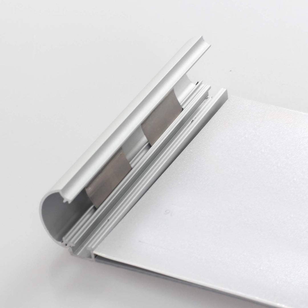 TUKA-i-AKUT 5st. Büro Türschild A6, Aluminium und Klare Abdeckung, Büroschild zum selbst beschriften