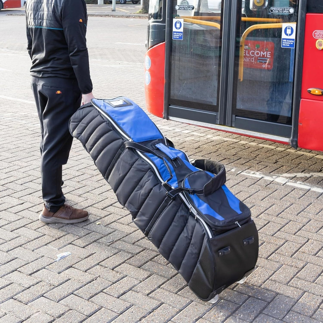 LONGRIDGE Golf 2019 Tour Deluxe Rollergefüllte Reiseabdeckung Schwarz, Schwarz