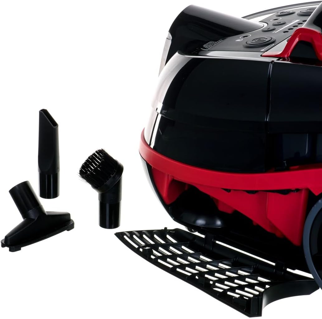 Bosch BWD421POW 6944345, Zylinder Vacuum, Schwarz/Rot, 2100 W, 1 Liter, 44 Dezibel