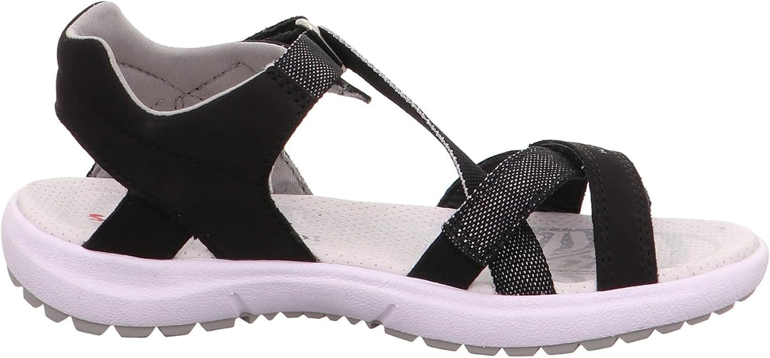 Superfit RAINBOW Sandale 0-609203 Mädchen 33 EU Schwarz Schwarz 0000, 33 EU Schwarz Schwarz 0000