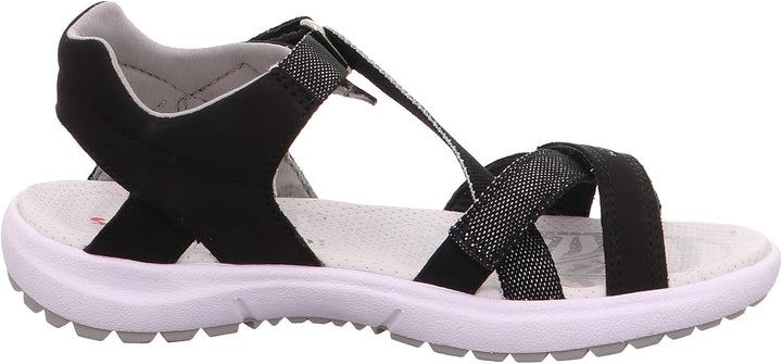 Superfit RAINBOW Sandale 0-609203 Mädchen 33 EU Schwarz Schwarz 0000, 33 EU Schwarz Schwarz 0000