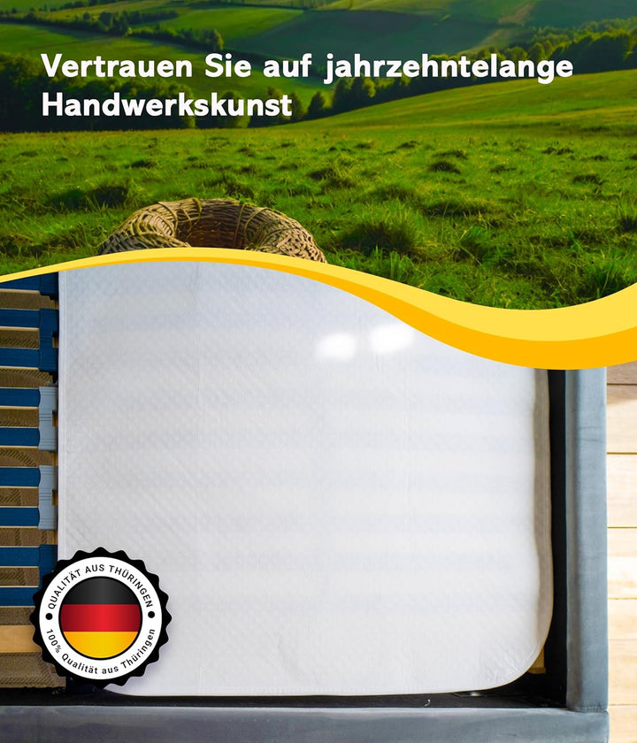 Medicline Noppenschoner Matratzenunterlage, Matratzenschoner rutschfest, Noppe, Antirutschmatte für
