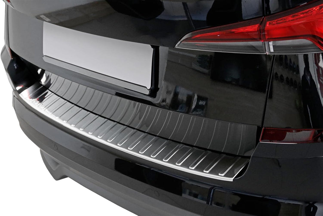 Ladekantenschutz Edelstahl CHROM kompatibel für SKODA Kamiq | ab 2019 | mit Abkantung | premium Qual