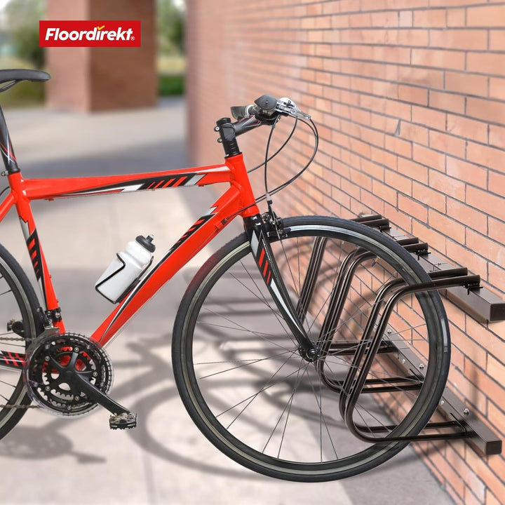 Floordirekt Fahrradständer für 3 Fahrräder mit Reifenbreiten bis 55 mm Eisen Fahrradhalter Aufstells