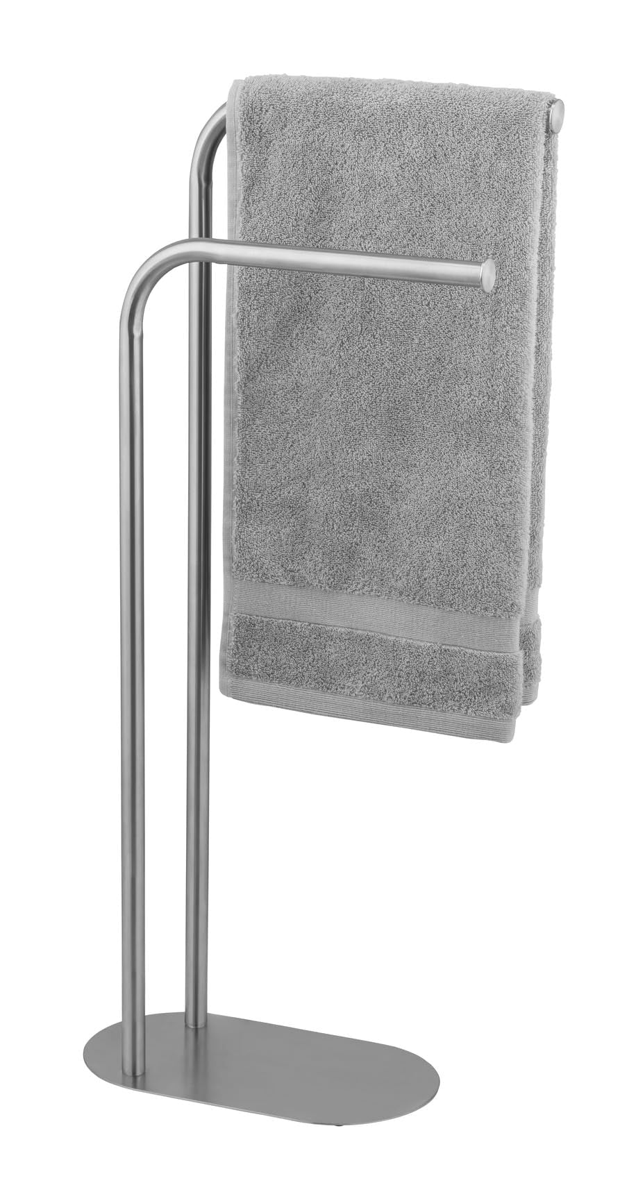 Handtuchständer Mod. Levante freistehender Edelstahl Handtuchhalter platzsparend satiniertes Metall