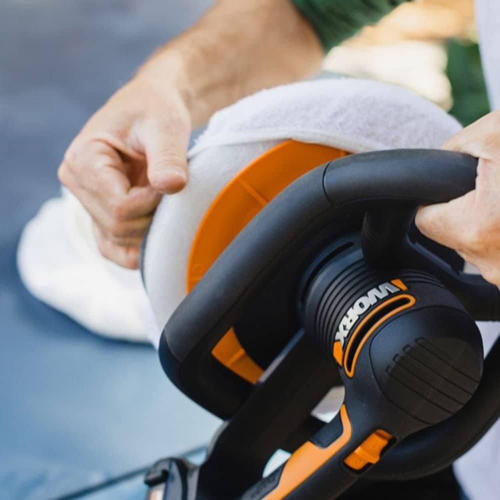 WORX Akku-Poliermaschine 20V WX856.9 – Elektrische Poliermaschine zum Polieren im Innen- und Aussenb