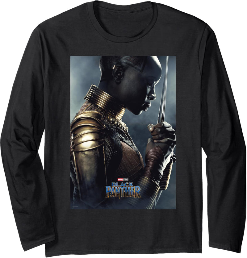 Marvel Black Panther Avengers Okoye Poster Langarmshirt