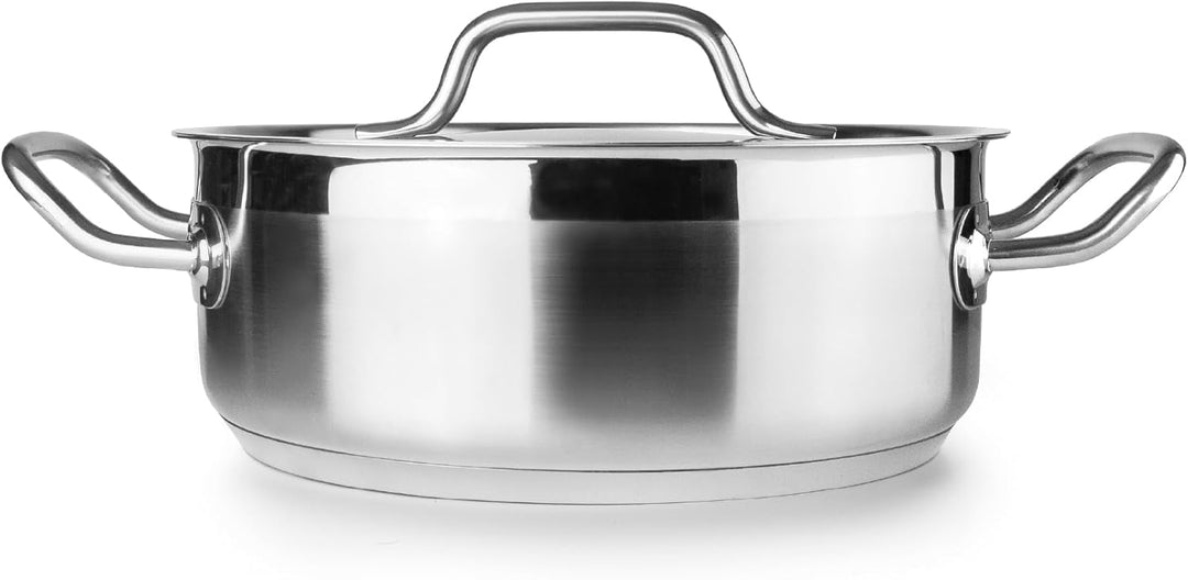IBILI Kochtopf mit Deckel, Edelstahl, Ebbe, 22 cm, Edelstahl 18/10, induktionsgeeignet, 22 cm