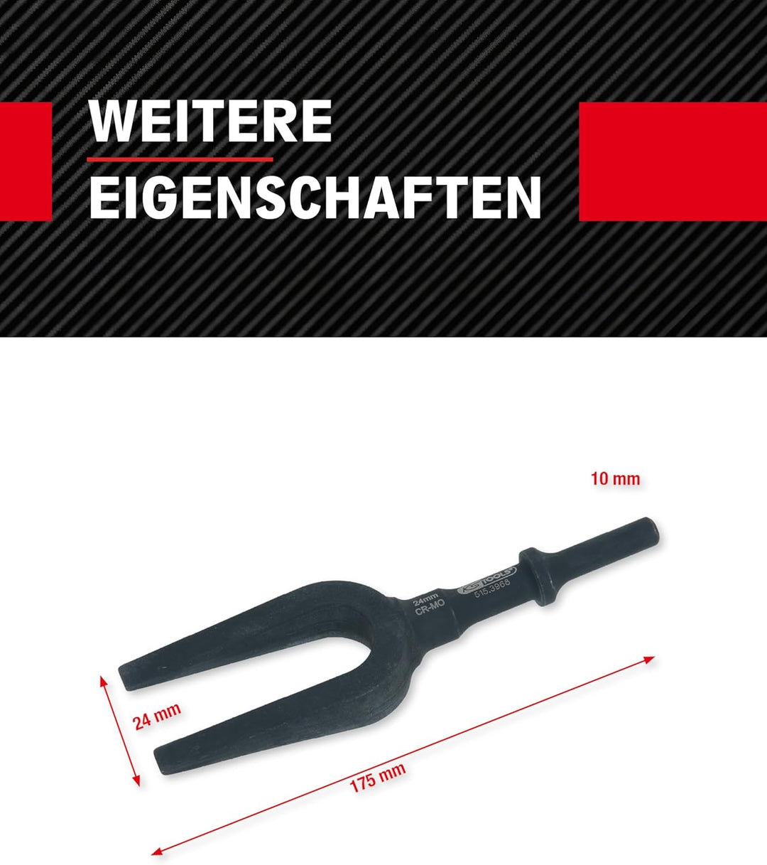 KS Tools 515.3968 Vibro-Power Trenngabel 24mm 24 mm, 24 mm