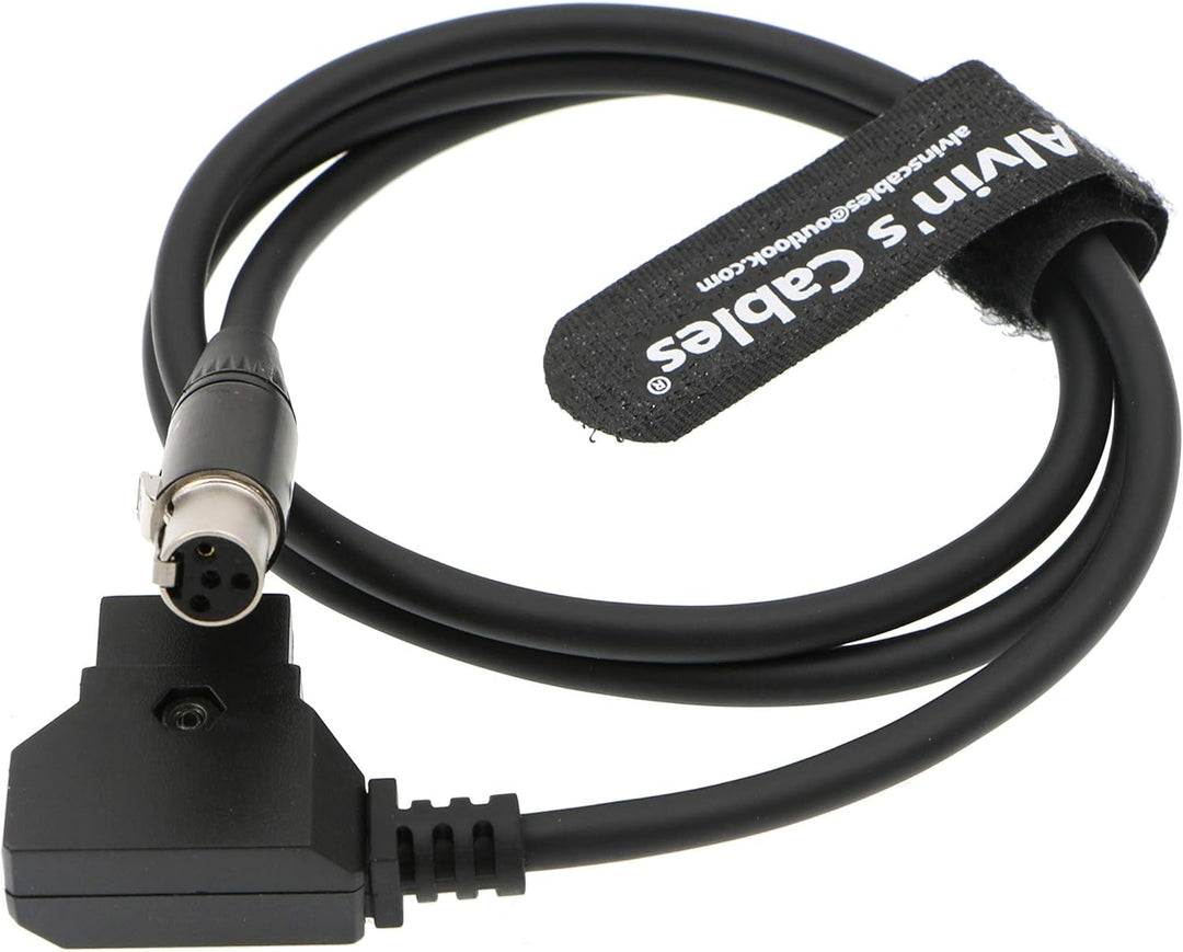 Alvin's Cables Mini XLR 4 Pin Buchse auf D-Tap Stromkabel für ARRI RED Kameras 12V TVlogic Monitor 8