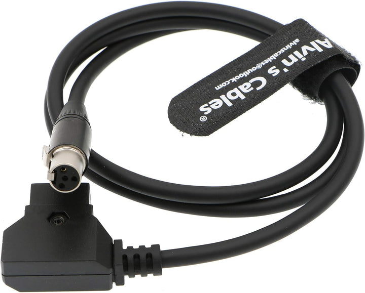 Alvin's Cables Mini XLR 4 Pin Buchse auf D-Tap Stromkabel für ARRI RED Kameras 12V TVlogic Monitor 8