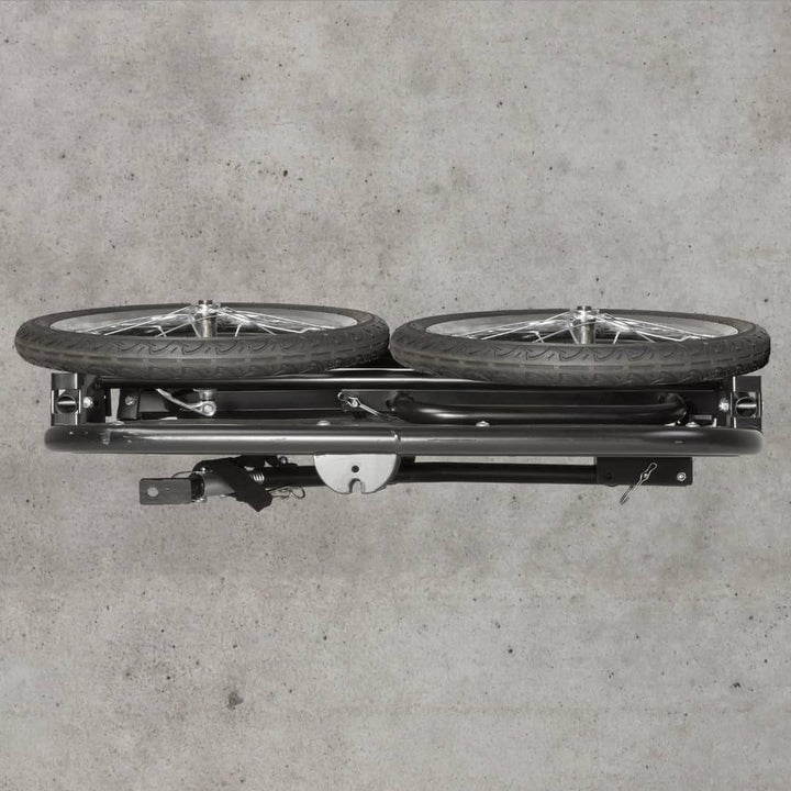 M-Wave Gepäck Lasten Fahrrad Anhänger faltbar 40 kg Zuladung platzsparend stabil, 640060