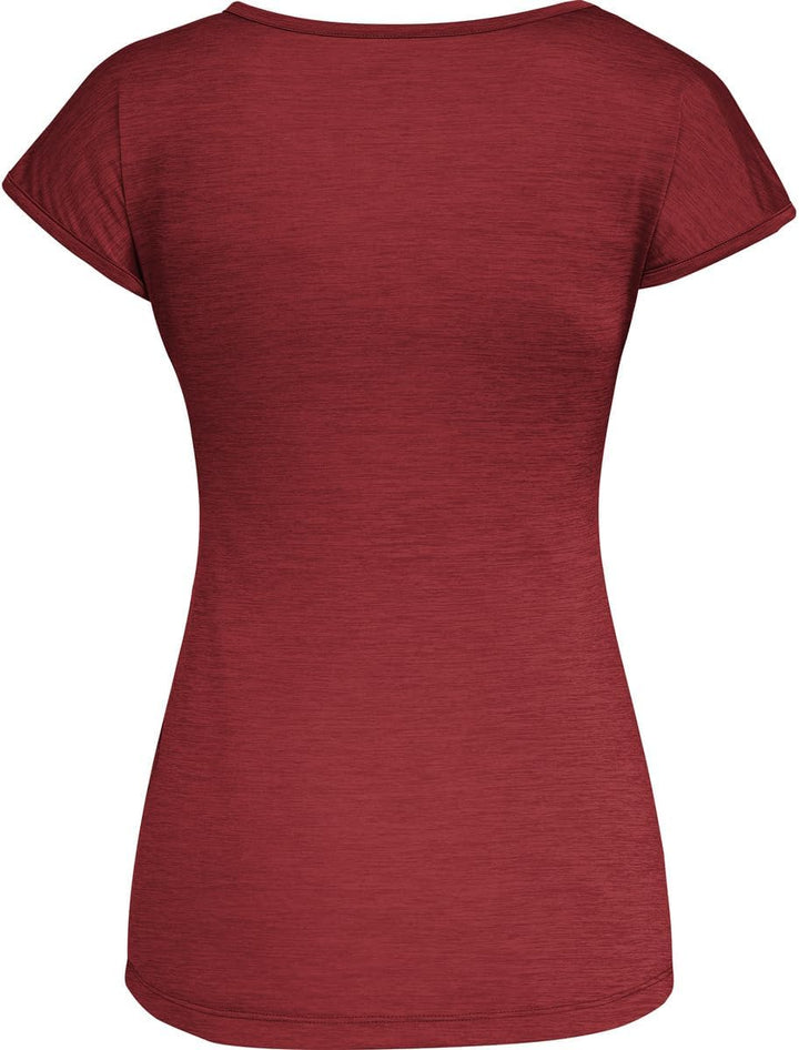 Salewa Damen Puez Melange Dry W S/S Tee Blusen & T-shirts 3XL Syrah Melange, 3XL Syrah Melange