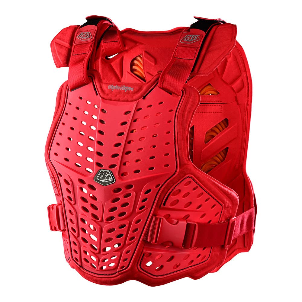 Troy Lee Designs Rockfight CE Brustschutz für Erwachsene, Offroad-Motorrad-Körperpanzer Rot Einheits