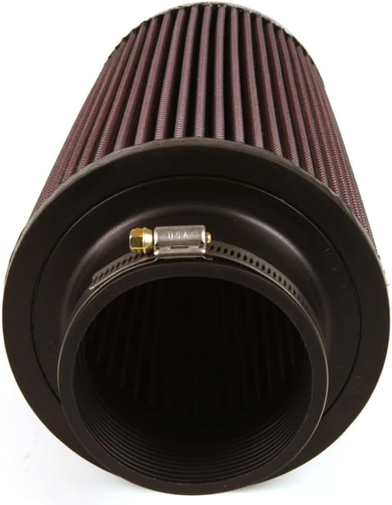 K&N RE-0920 Waschbarer und wiederverwendbarer KFZ und Motorrad Gummi Universalluftfilter