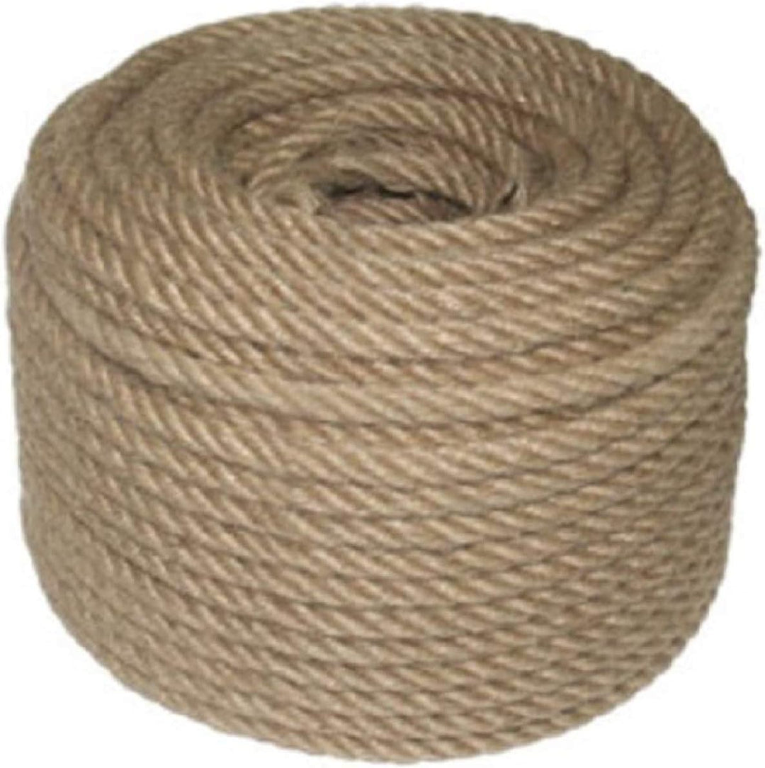 Juteschnur aus natürlicher Jute, 8 mm dick, 50 m lang, für den Garten, zum Basteln, Verpacken und De