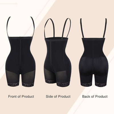 FeelinGirl Miederhose Damen Bauchweg mit Reissverschluss Bauchkontrollhose mit Hoher Taille Shapewea