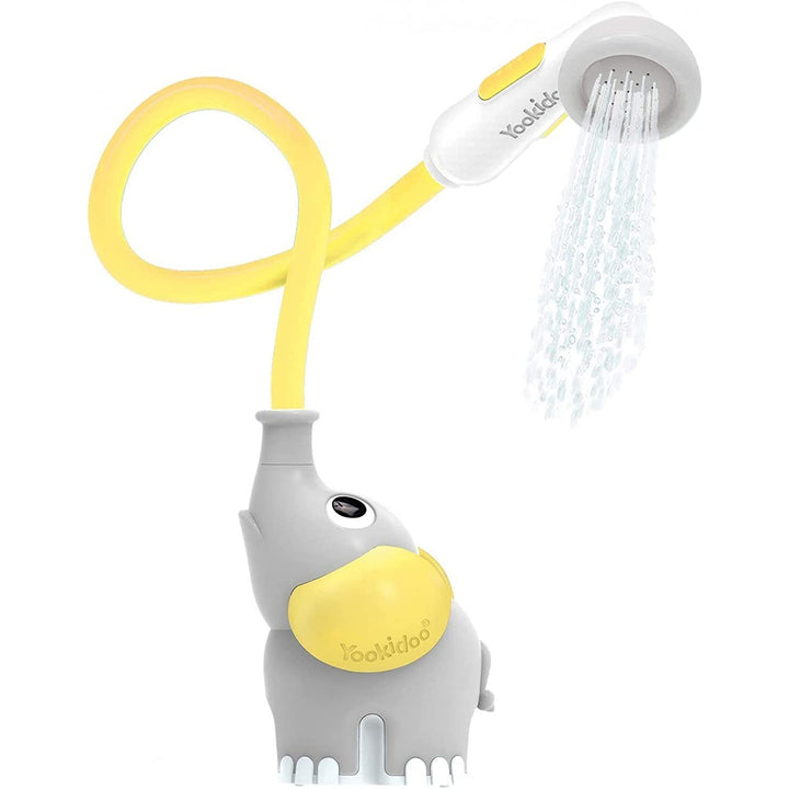 Yookidoo Babydusche Elefant in Grau mit Gelb