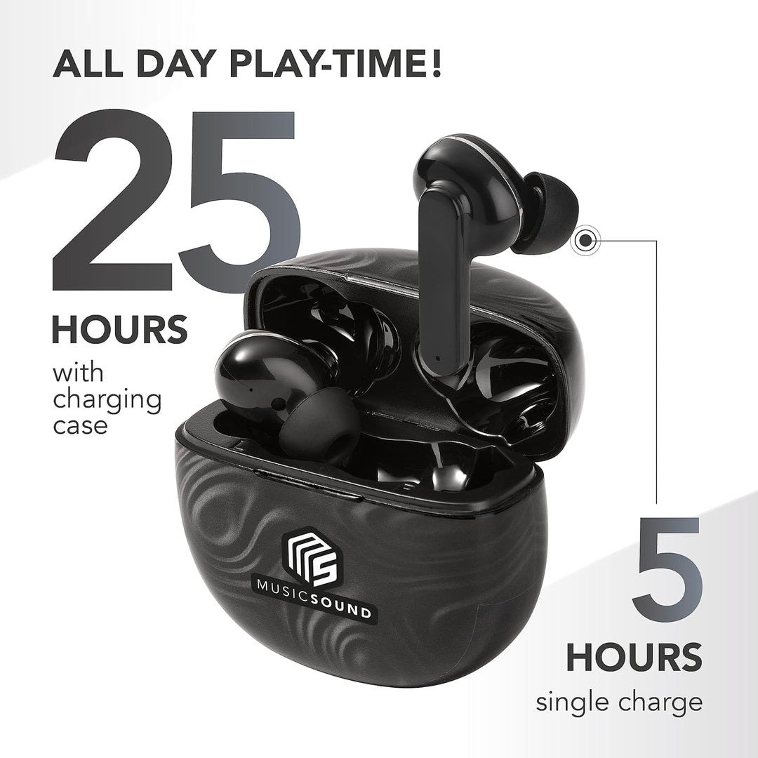 Music Sound | Bluetooth Kopfhörer Kabellos Intra-auriculaires | In-Ear Wireless für Smartphones mit