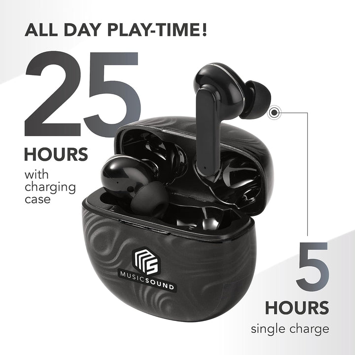 Music Sound | Bluetooth Kopfhörer Kabellos Intra-auriculaires | In-Ear Wireless für Smartphones mit