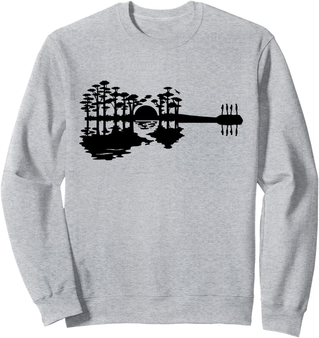 Guitar Art Shirt Artsy Water Sunset Sweatshirt