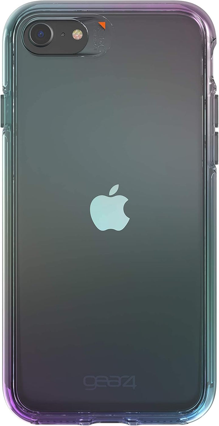 Gear4 39234 Crystal Palace Iridescent Designed für iPhone SE -2020 Hülle, Schutzhülle Geschützt durc